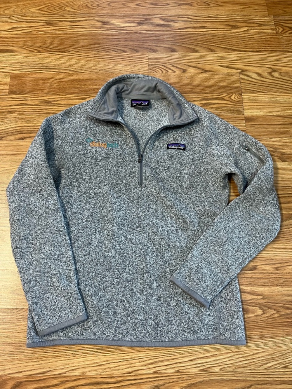 Patagonia Gray Heather Quarter-Zip Fleece Pullover